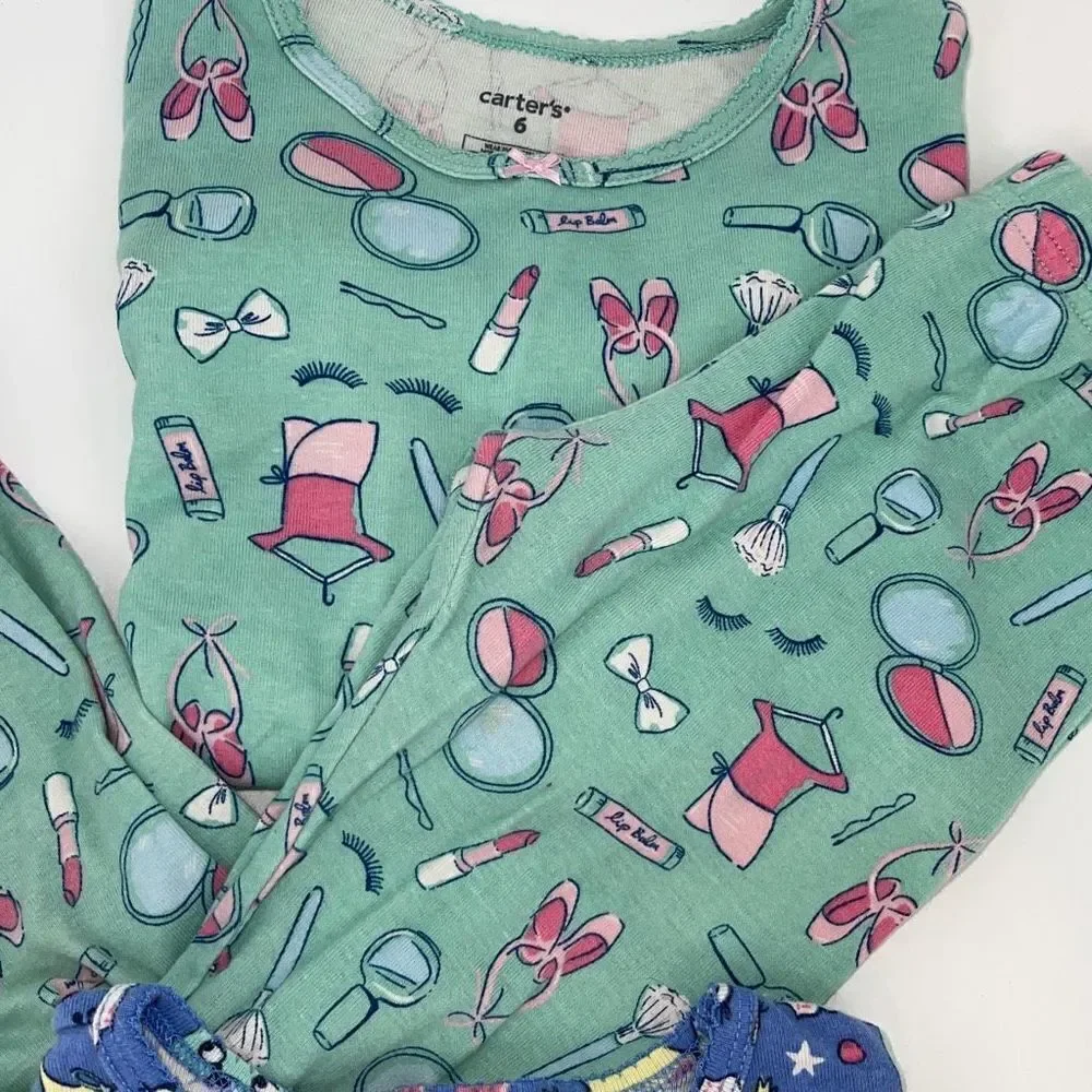 Carter’s Girls Cotton Pajama Sets.‎ Size 6